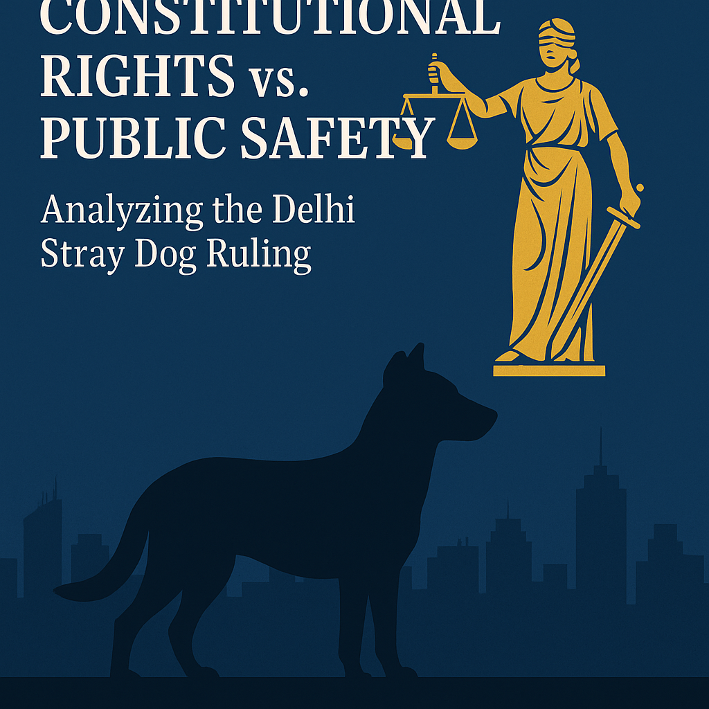 Constitutional Rights vs. Public Safety: Analyzing the Supreme Court’s Delhi Stray Dog Ruling